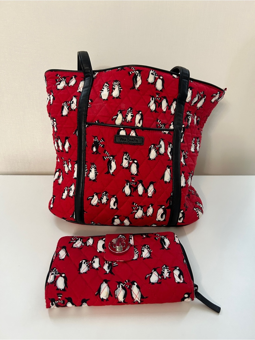 Vera Bradley Small Tote and Turnlock Wallet